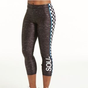 SoulCycle x Terez Checkered Capri